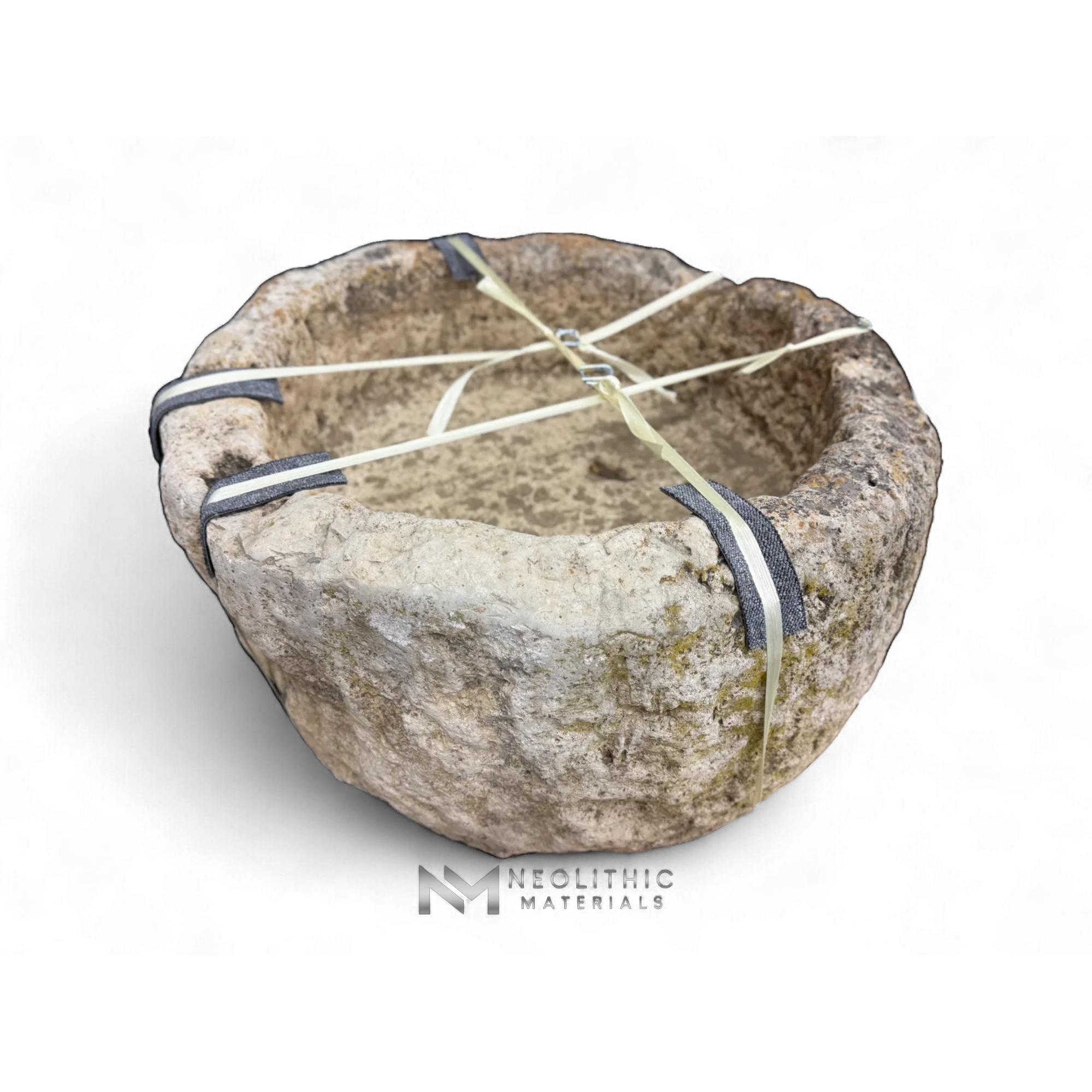 French Antique Round Limestone Trough